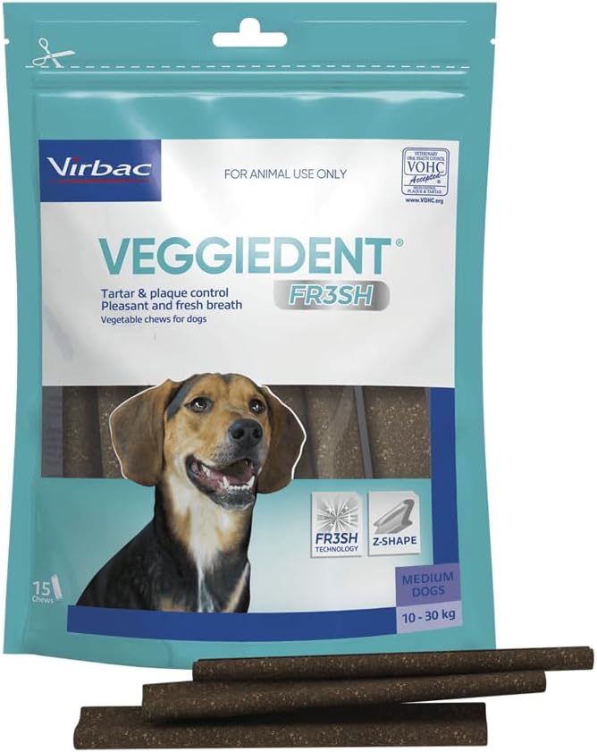 Virbac Veggiedent Fr3sh Medium Dogs 15 Chews